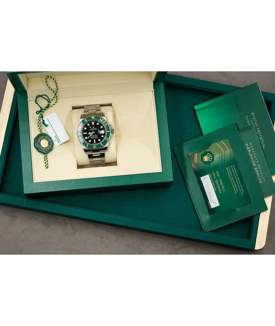 ROLEX Зеленые часы, фото 2