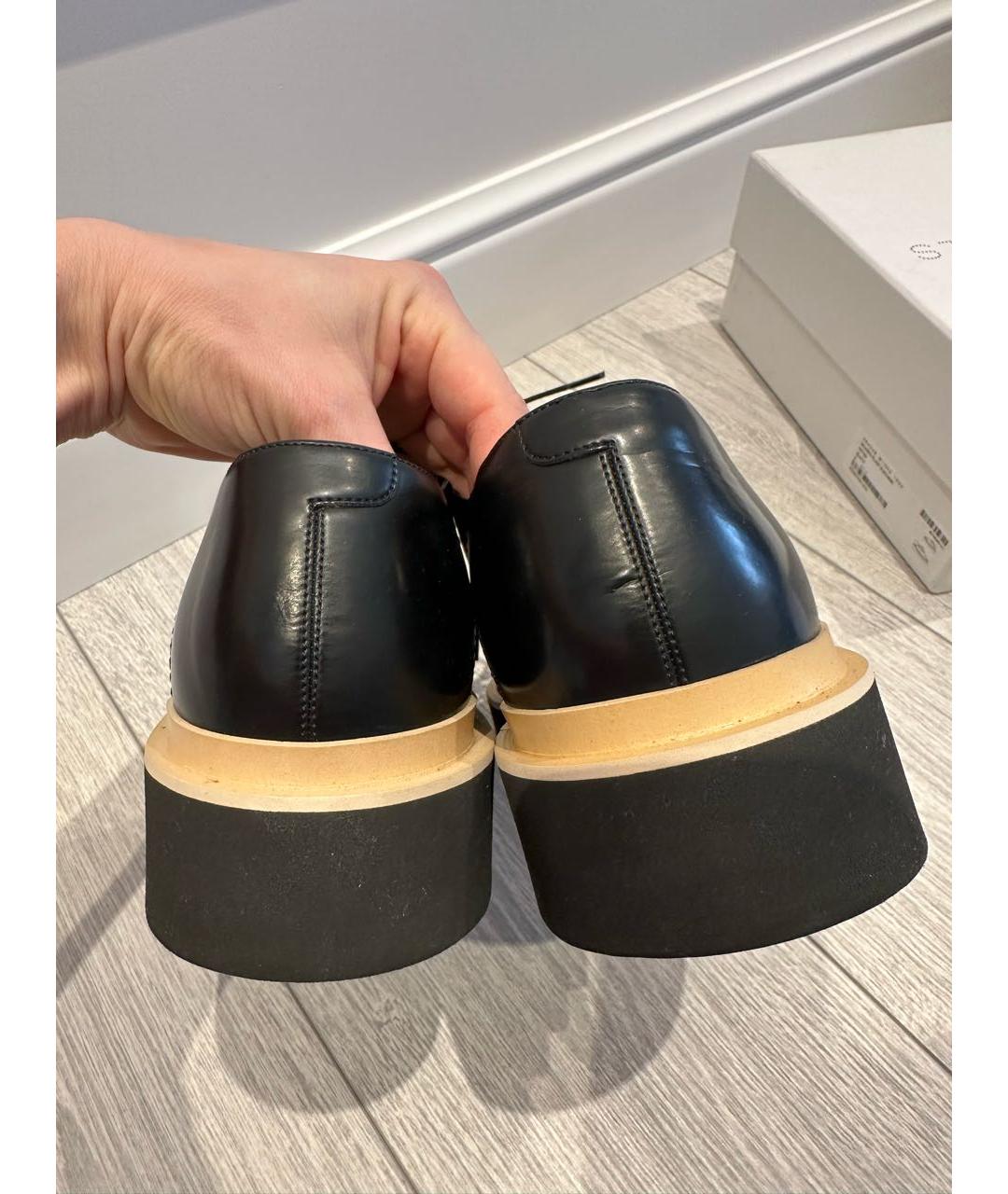STELLA MCCARTNEY Черные кожаные лоферы, фото 4