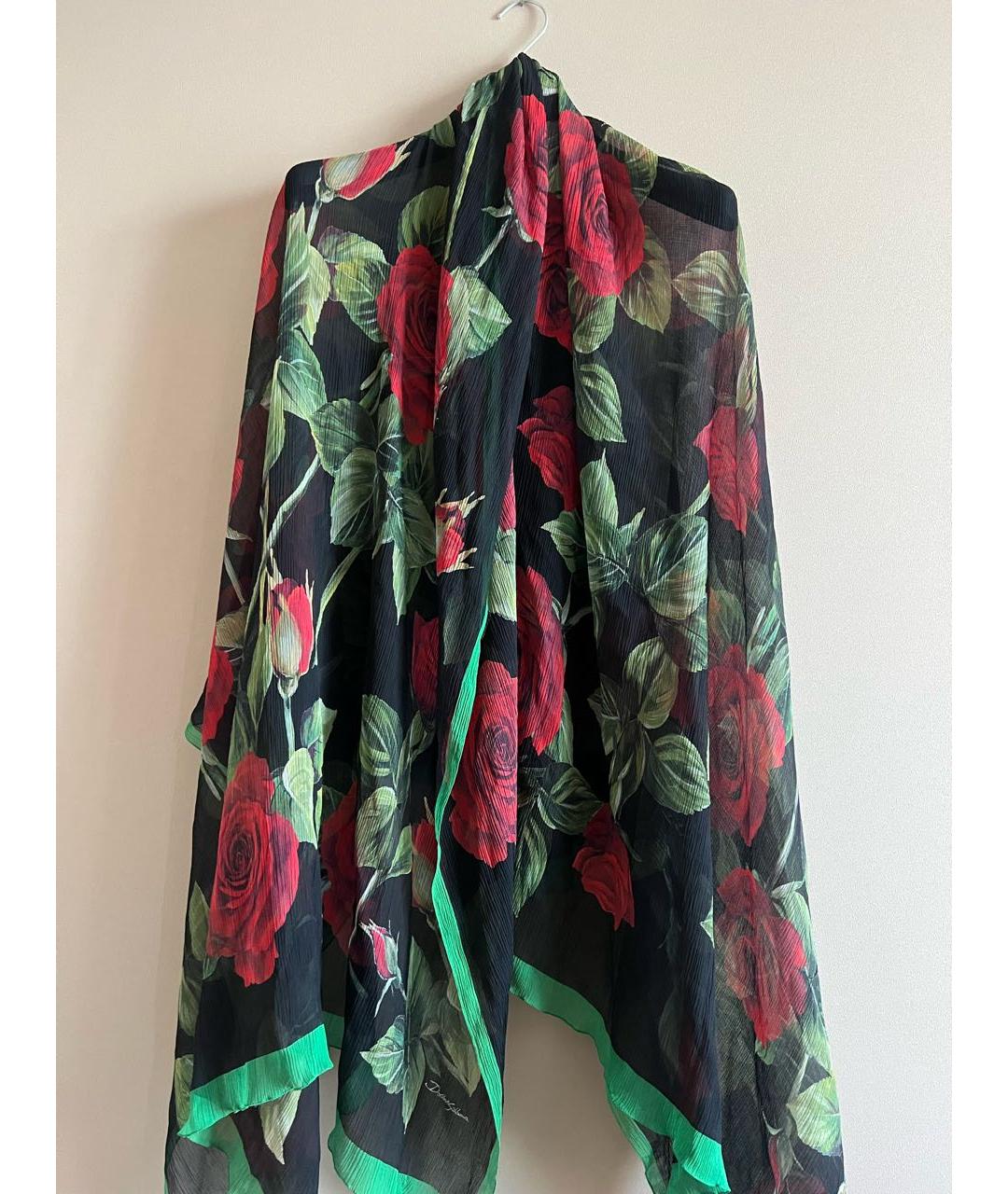 DOLCE&GABBANA Черный платок, фото 4