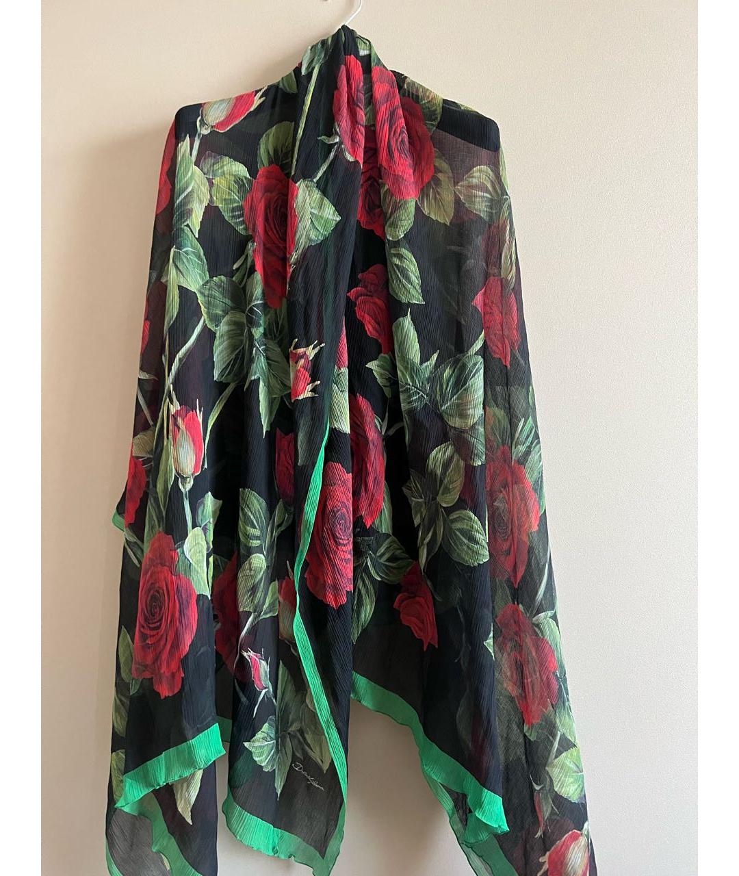 DOLCE&GABBANA Черный платок, фото 2