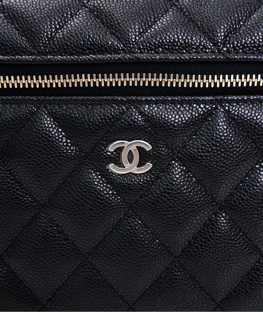 CHANEL Черная кожаная сумка через плечо, фото 6