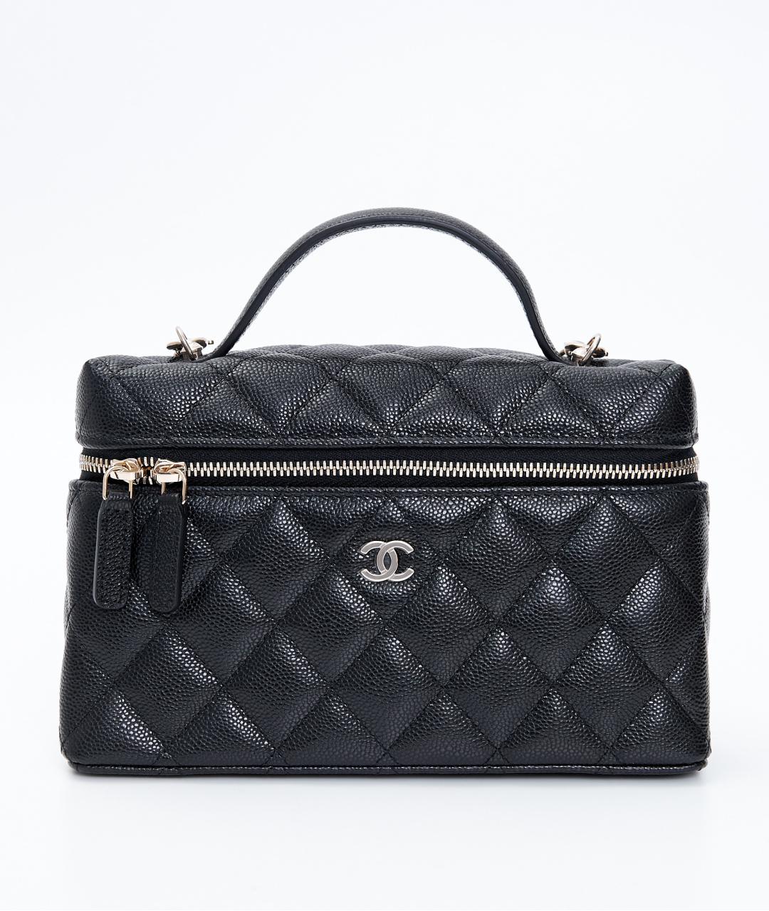 CHANEL Черная кожаная сумка через плечо, фото 8