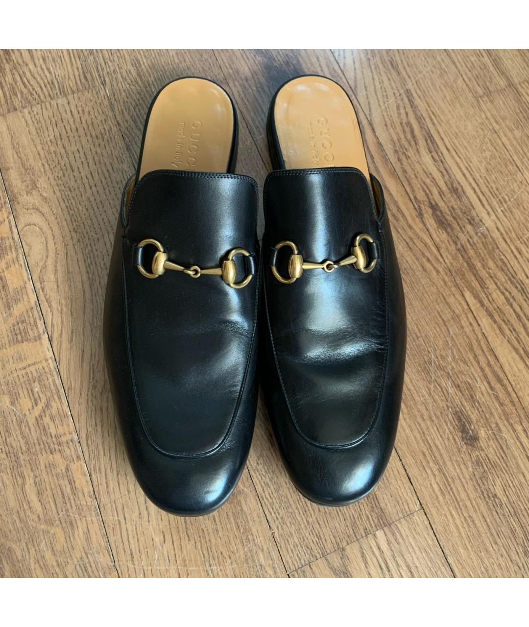 GUCCI Черные кожаные лоферы, фото 2