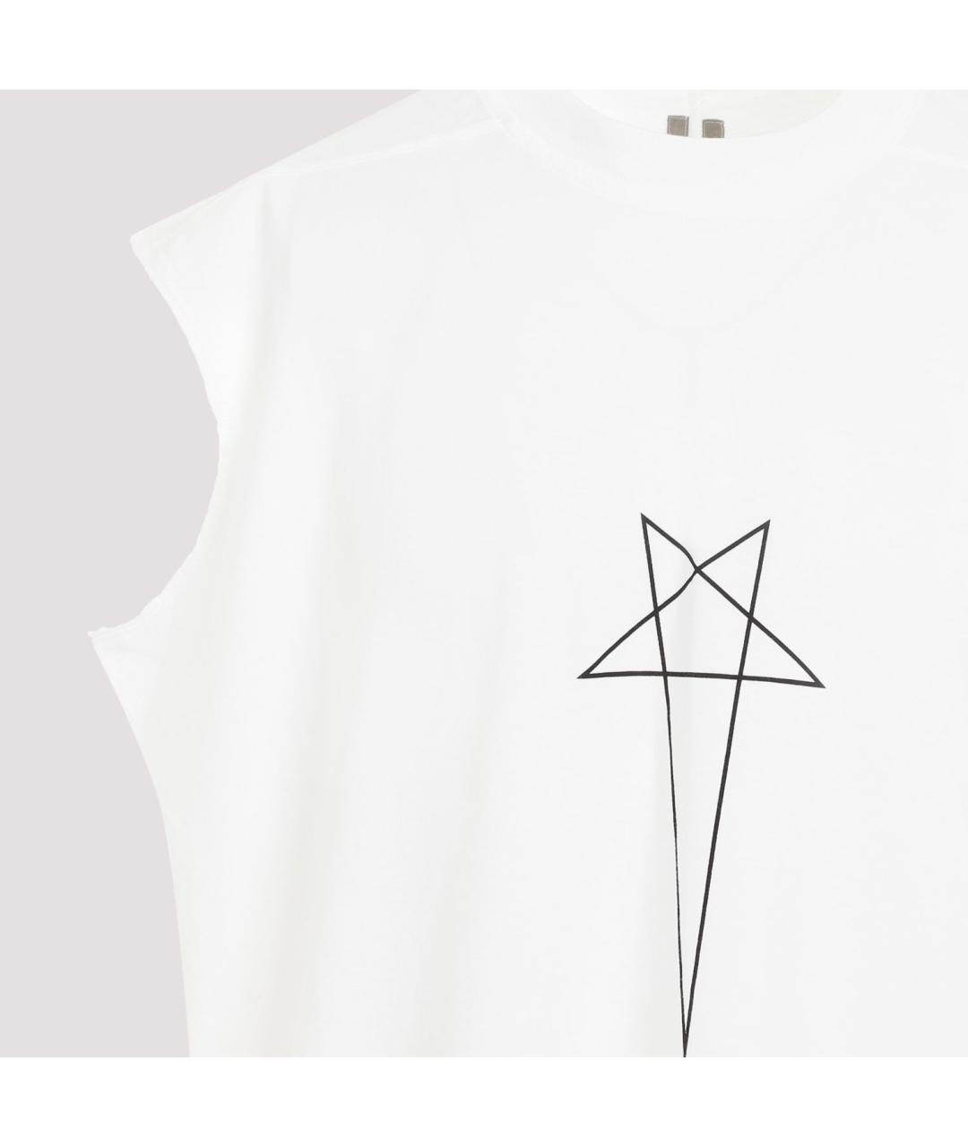 RICK OWENS DRKSHDW Белая хлопковая майка, фото 4