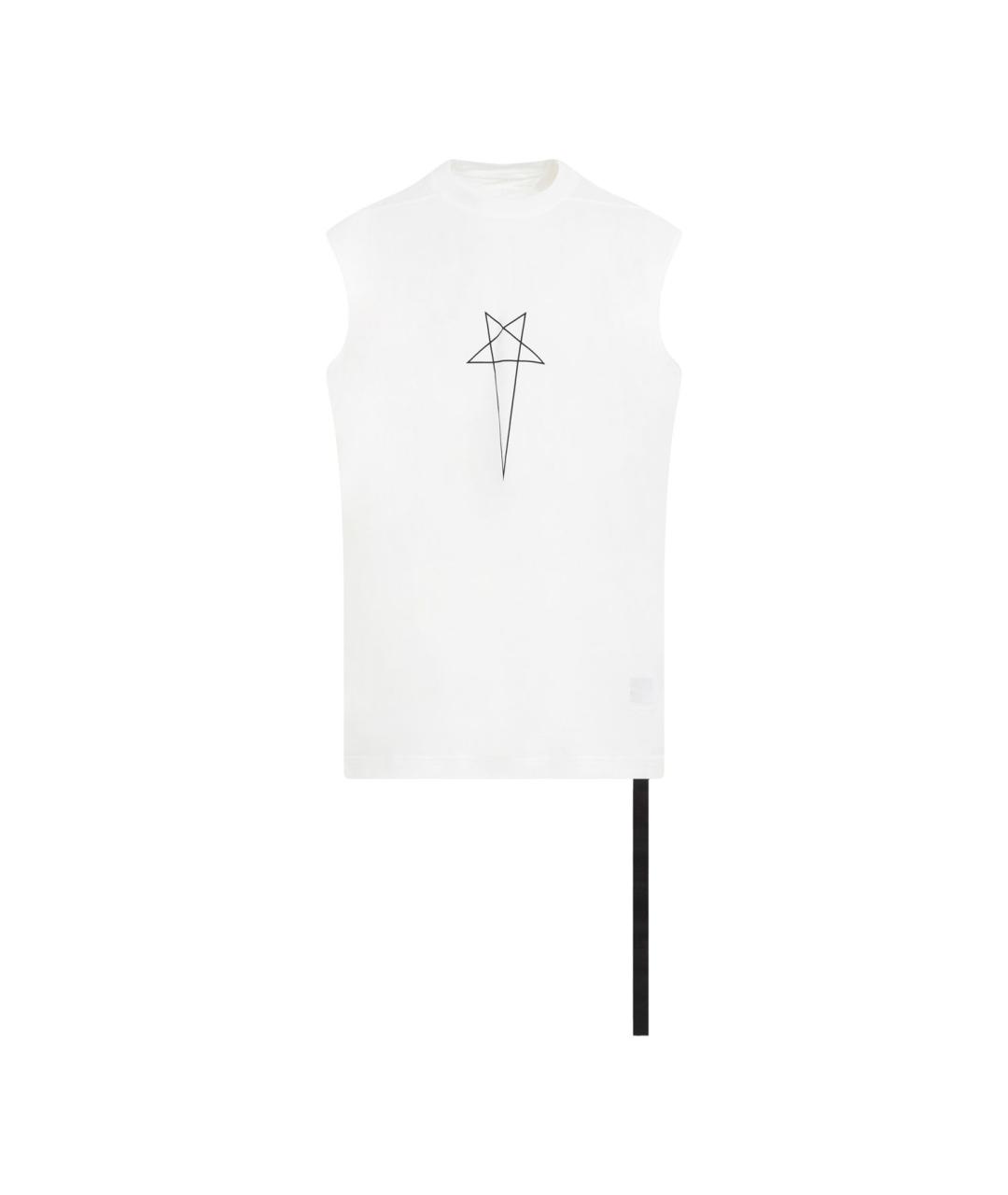 RICK OWENS DRKSHDW Белая хлопковая майка, фото 1