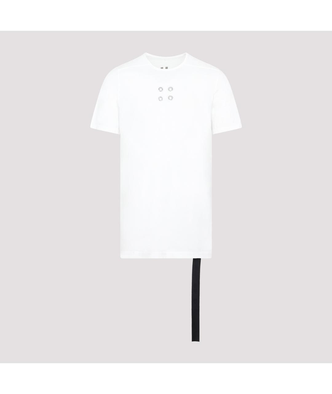 RICK OWENS DRKSHDW Белая хлопковая футболка, фото 2