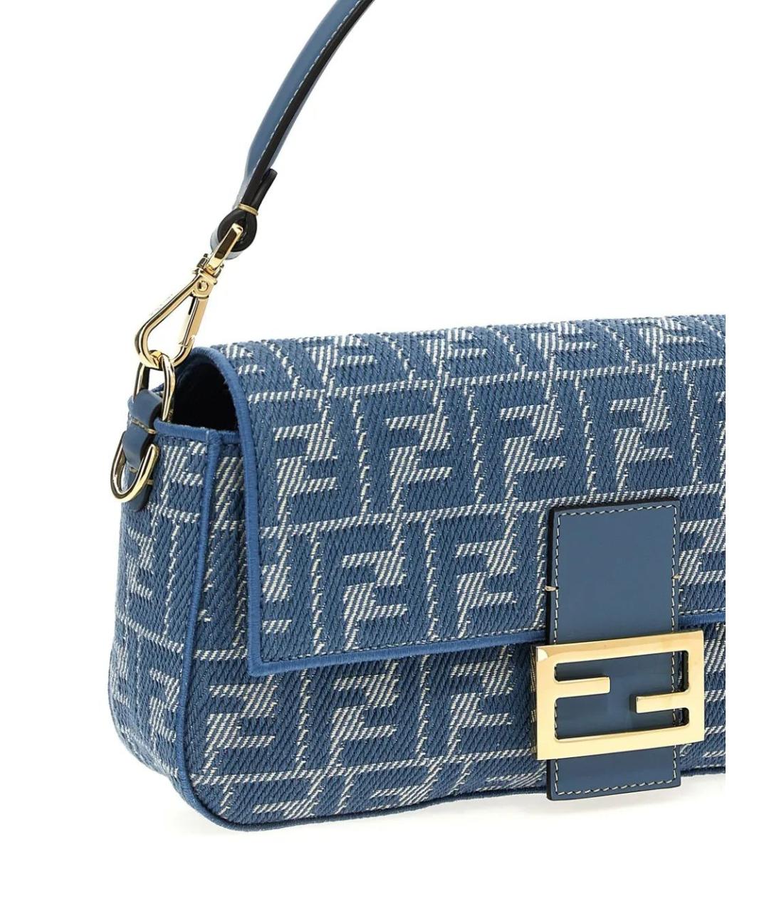 FENDI Голубая сумка через плечо, фото 3