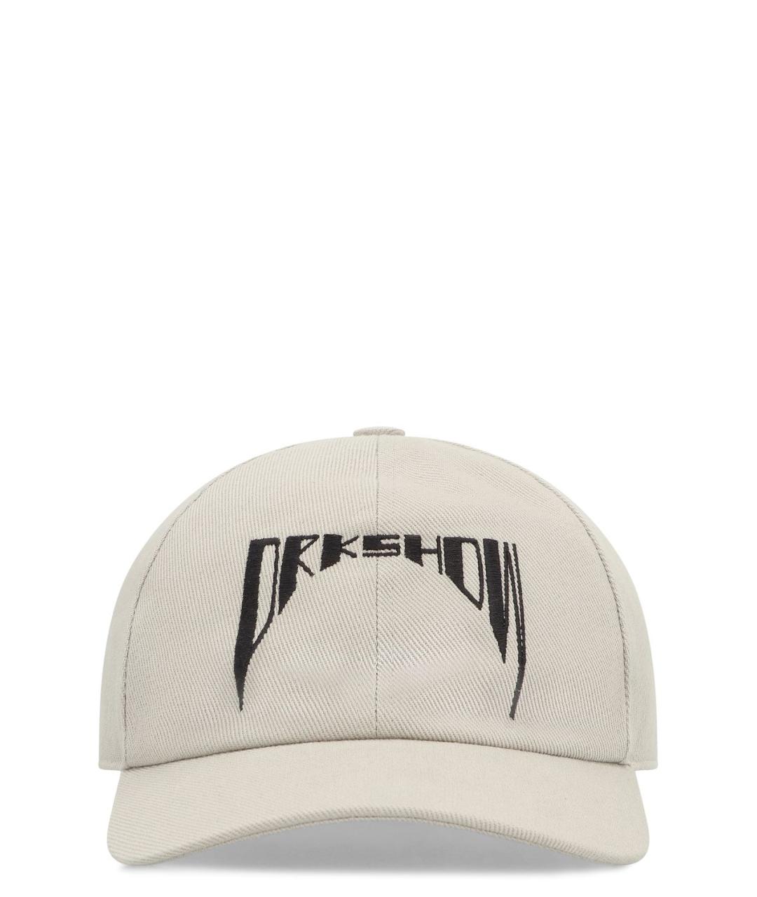 RICK OWENS DRKSHDW Бежевая хлопковая кепка/бейсболка, фото 1