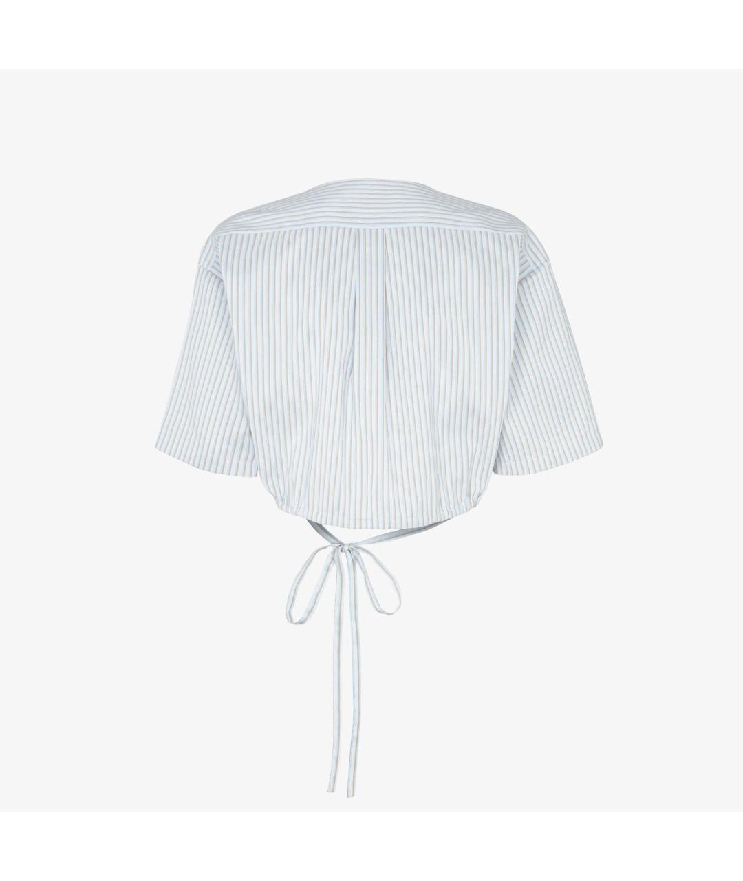 FENDI Голубая хлопковая рубашка, фото 2