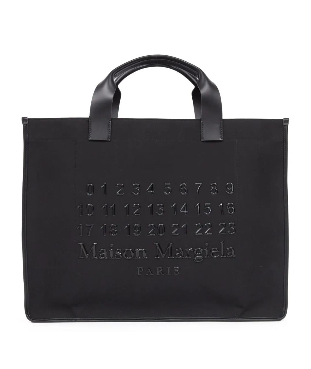 MAISON MARGIELA Черная синтетическая сумка тоут, фото 1
