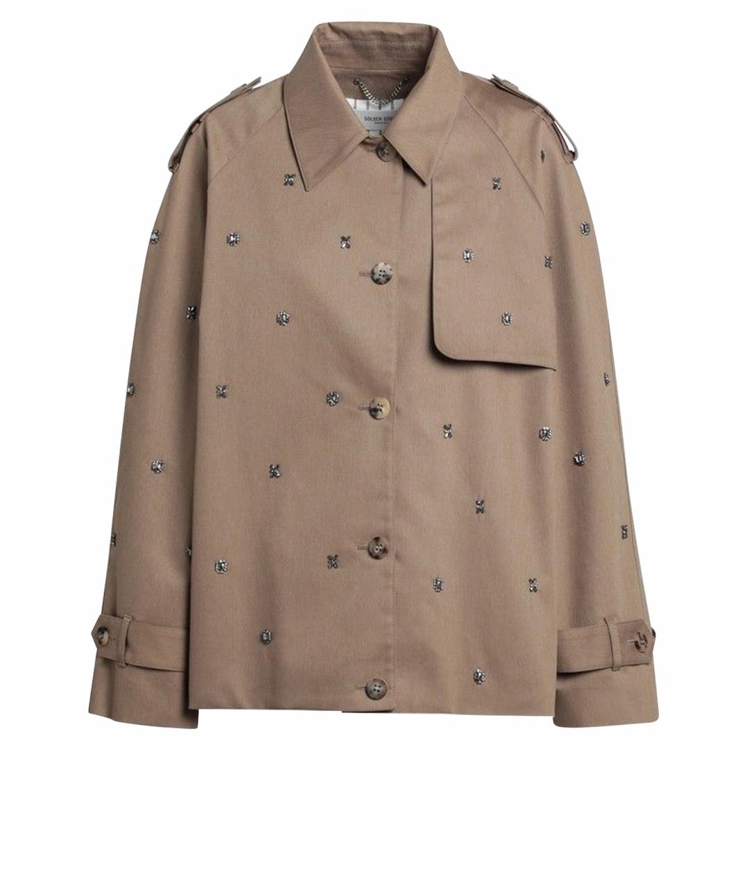 GOLDEN GOOSE DELUXE BRAND Бежевая хлопковая куртка, фото 1