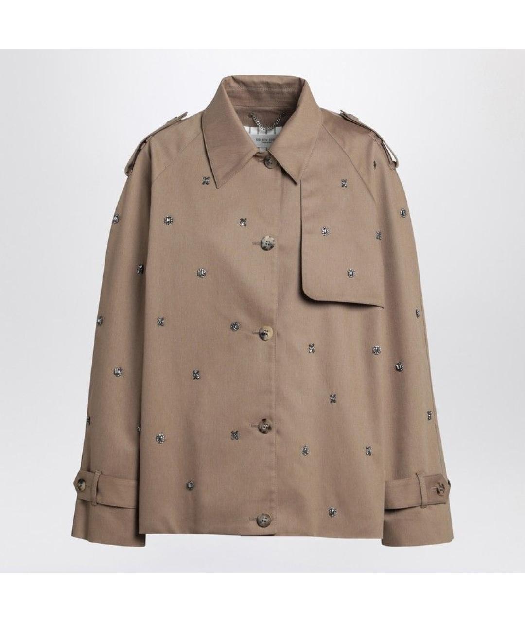 GOLDEN GOOSE DELUXE BRAND Бежевая хлопковая куртка, фото 6