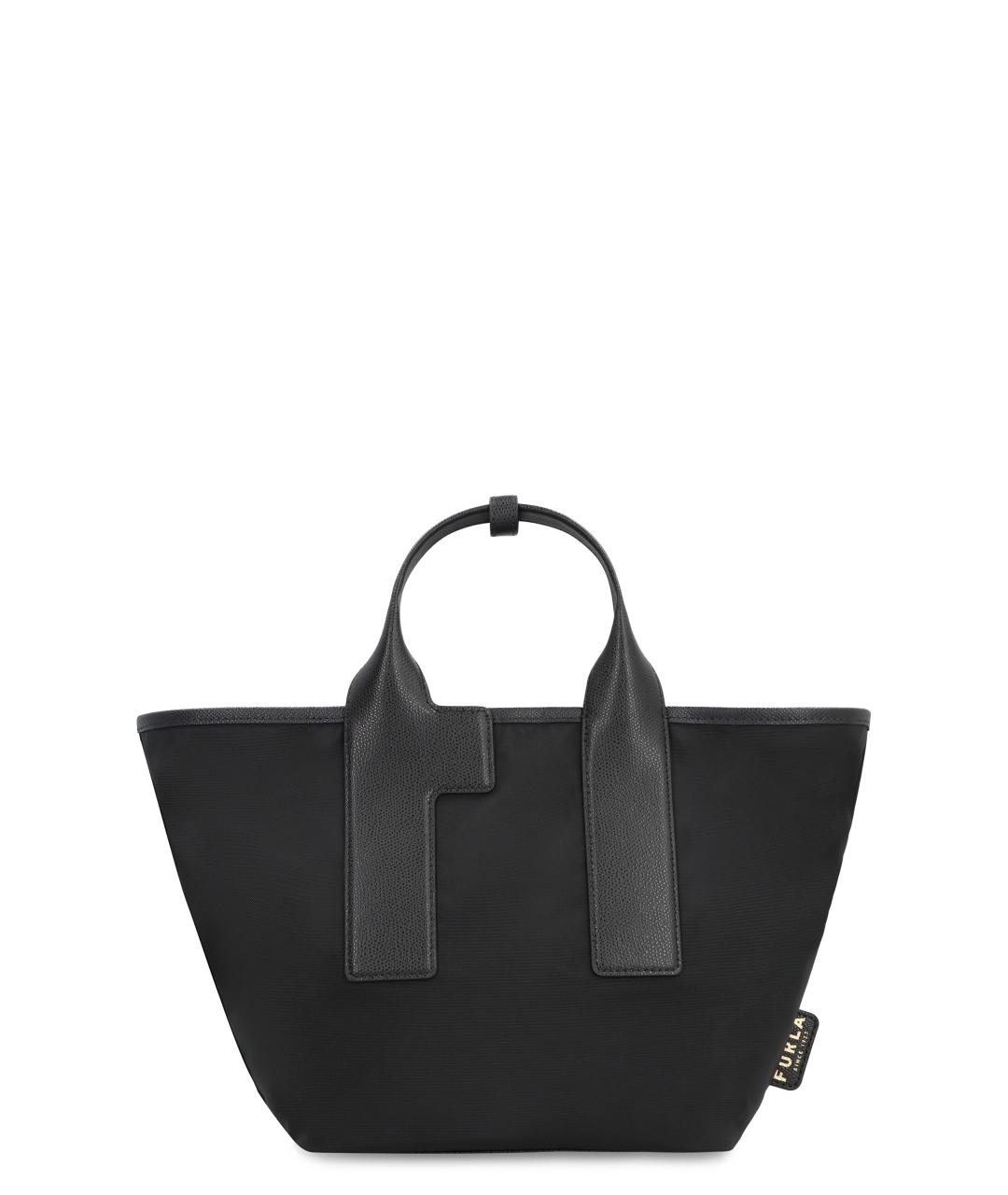FURLA Черная сумка тоут, фото 1