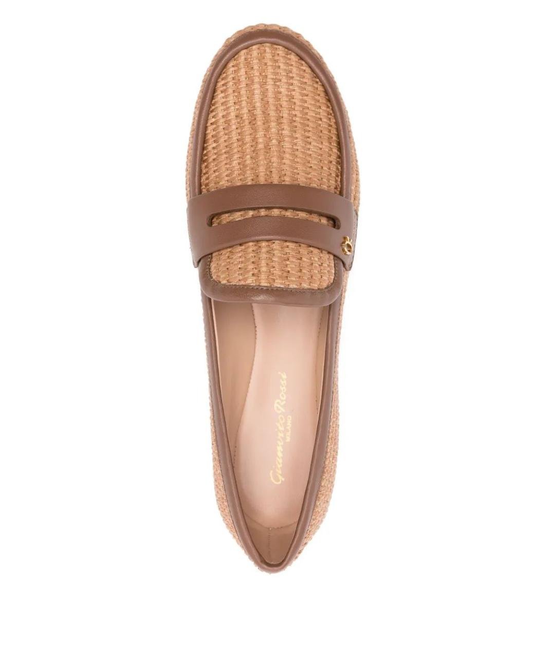 GIANVITO ROSSI Бежевые лоферы, фото 4