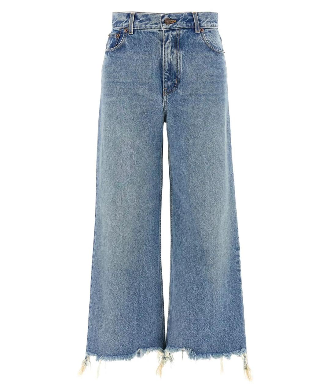 CHLOE Голубые хлопковые прямые джинсы, фото 1
