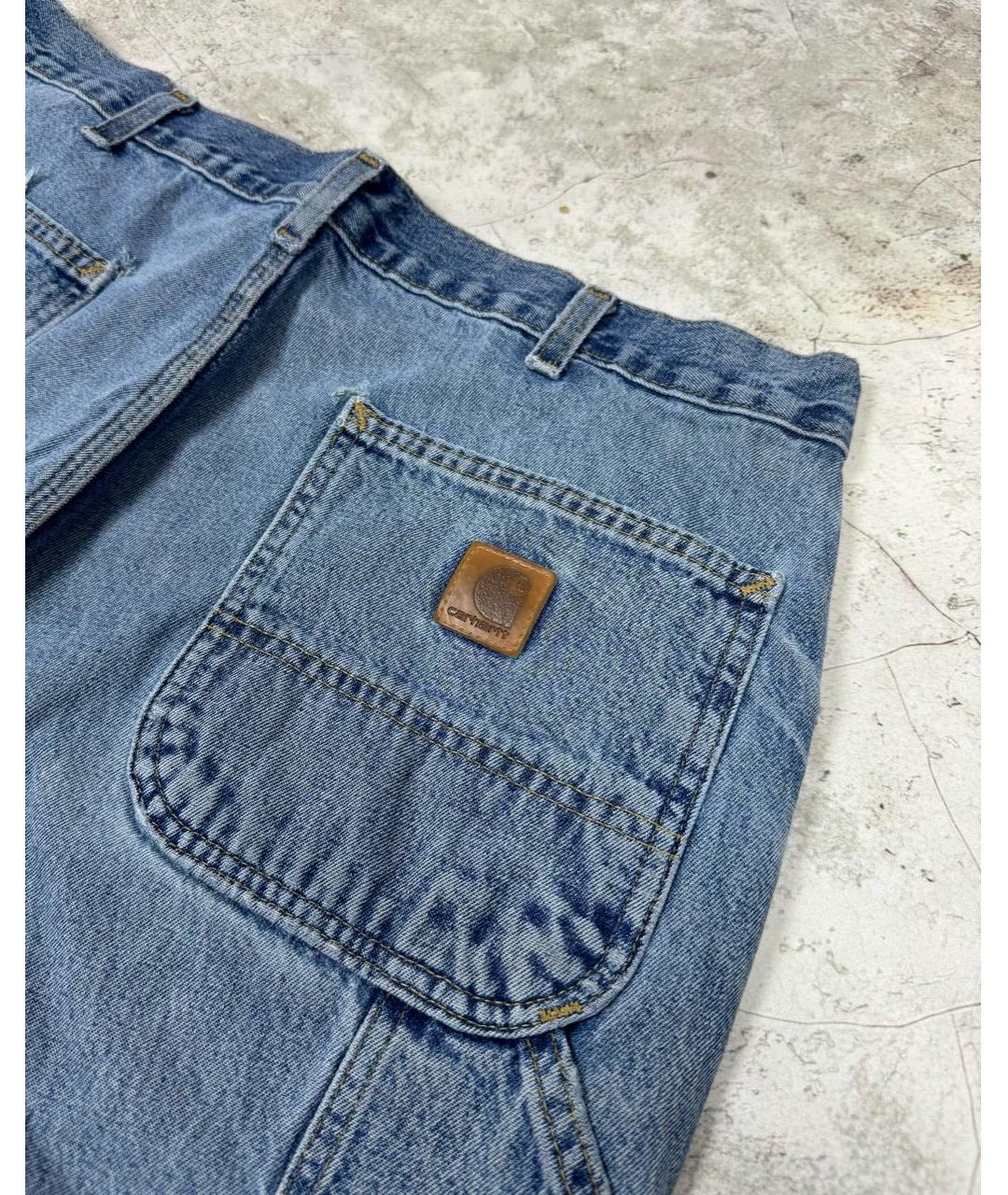 CARHARTT Голубые хлопковые прямые джинсы, фото 6