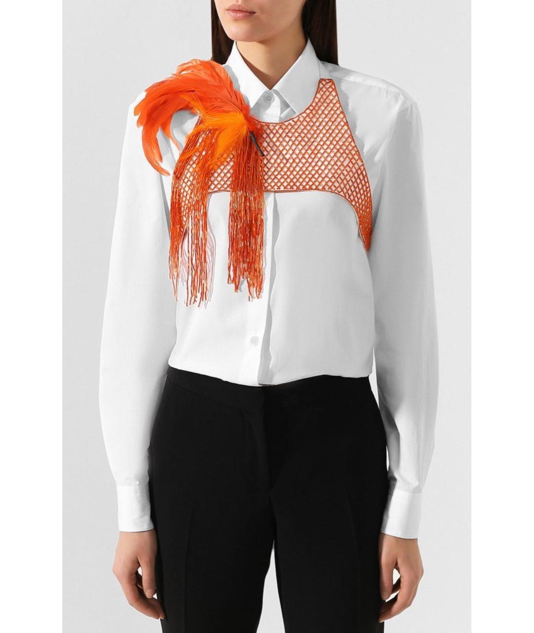 DRIES VAN NOTEN Оранжевый хлопковый корсет, фото 5