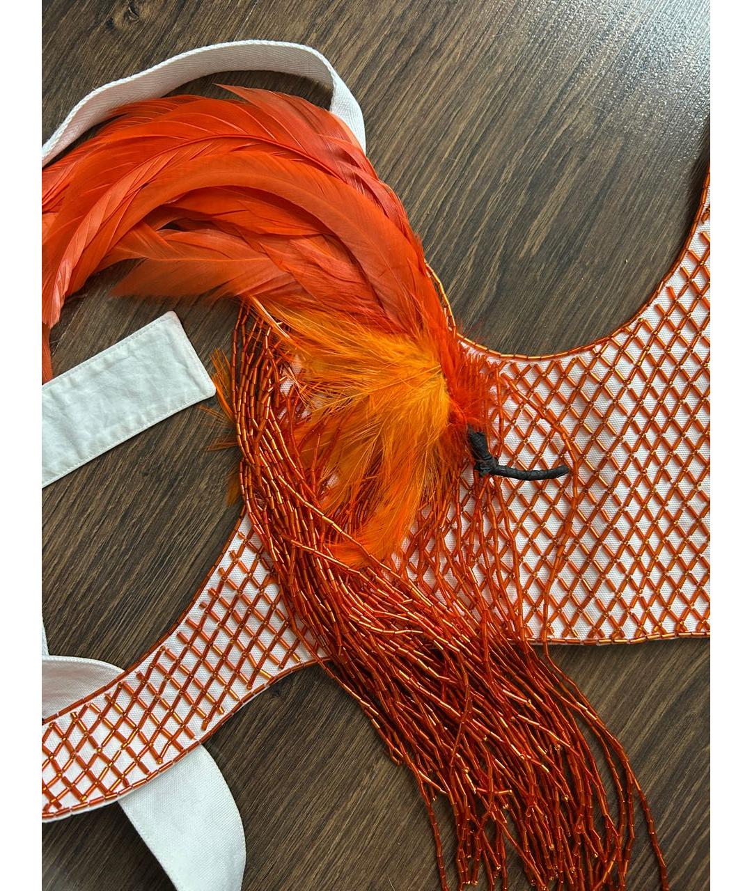 DRIES VAN NOTEN Оранжевый хлопковый корсет, фото 3
