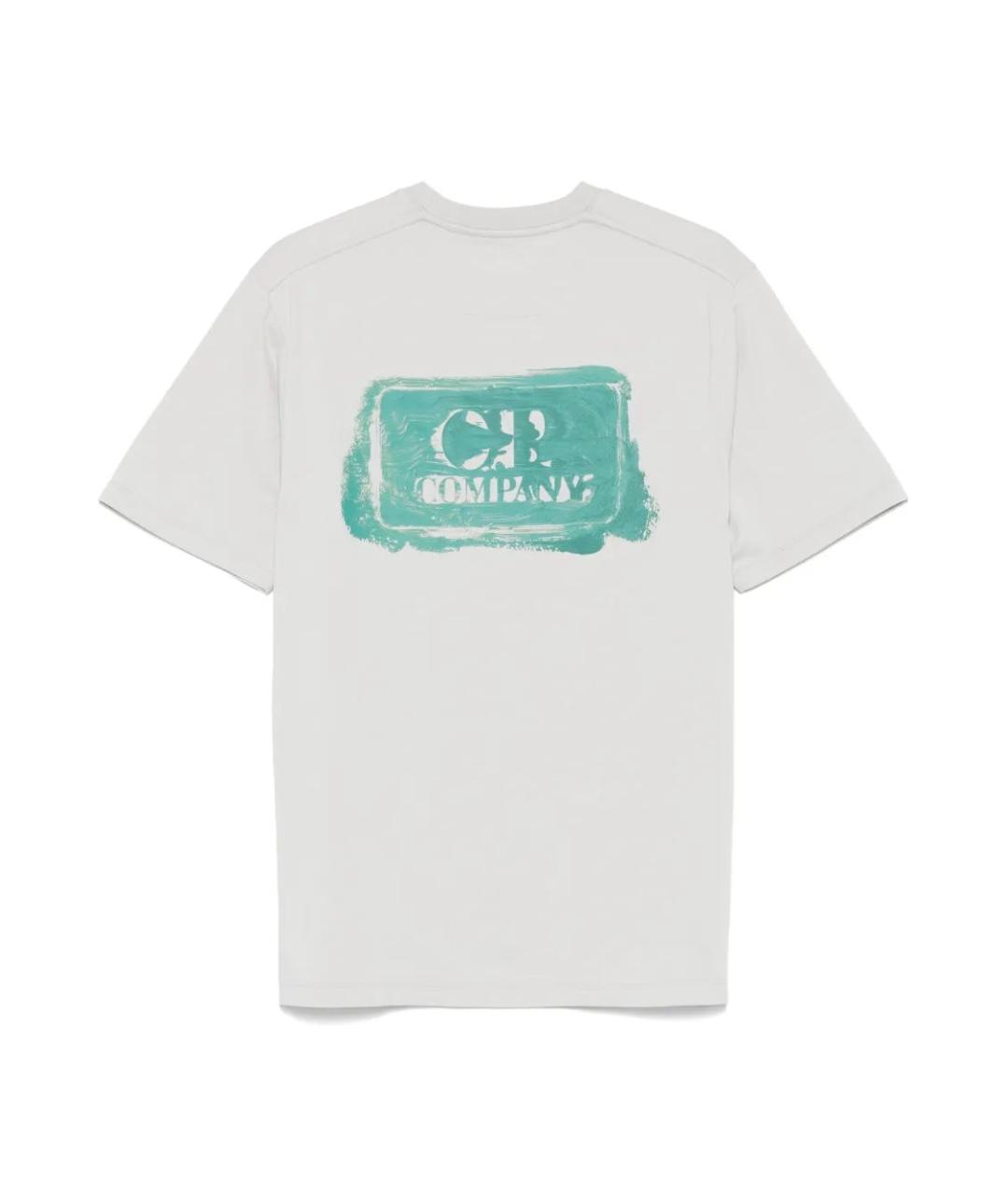 CP COMPANY Белая хлопковая футболка, фото 2