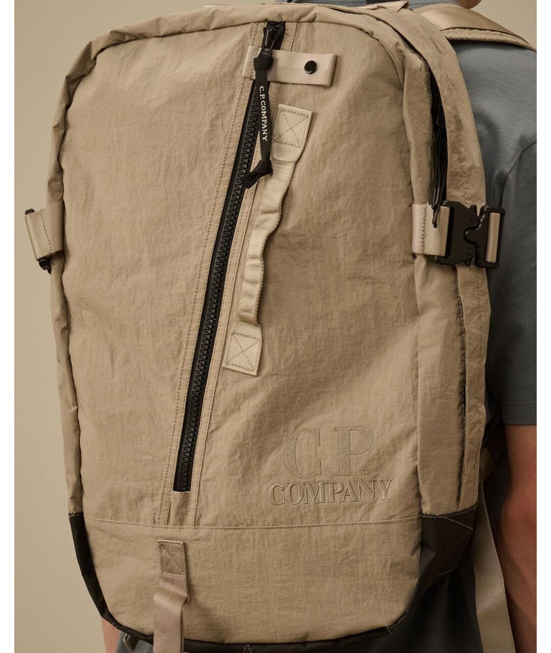 CP COMPANY Бежевый синтетический рюкзак, фото 3