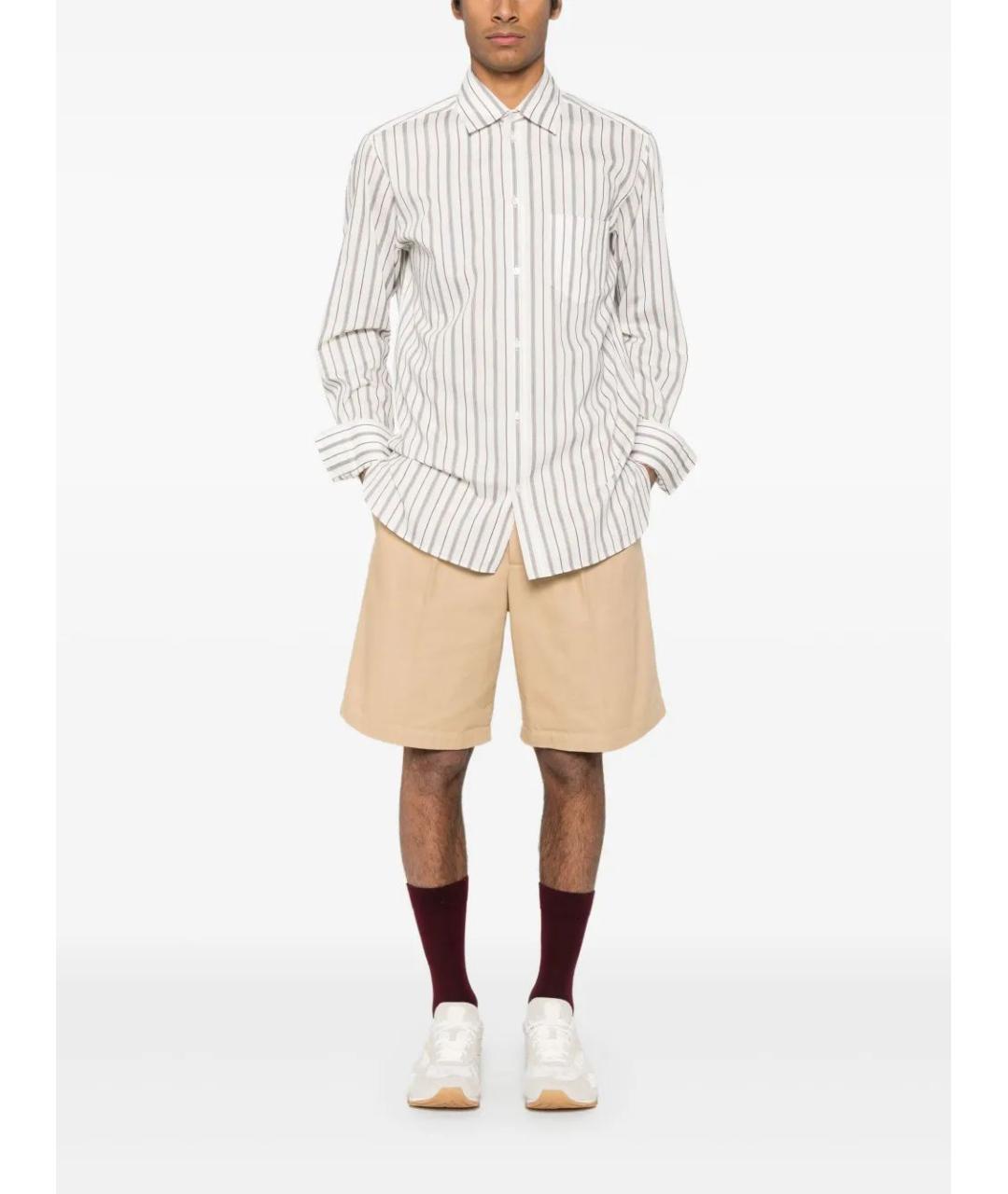 GOLDEN GOOSE DELUXE BRAND Белая хлопковая кэжуал рубашка, фото 2