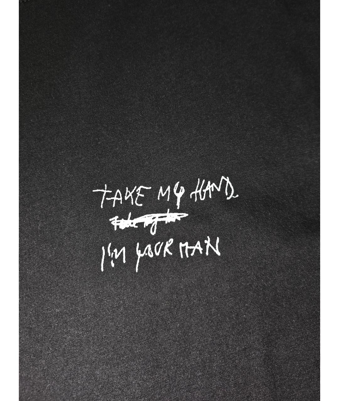 HAIDER ACKERMANN Черная хлопковая футболка, фото 4
