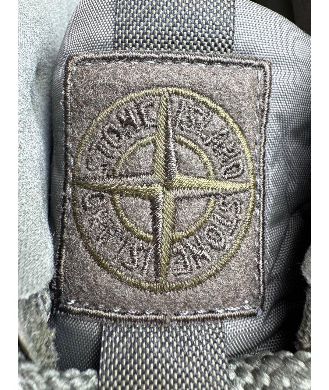 STONE ISLAND Хаки низкие кроссовки / кеды, фото 4