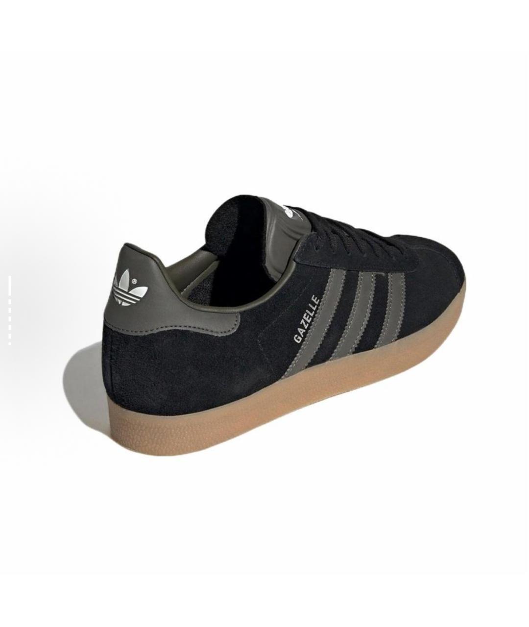 ADIDAS Черные замшевые кеды, фото 4