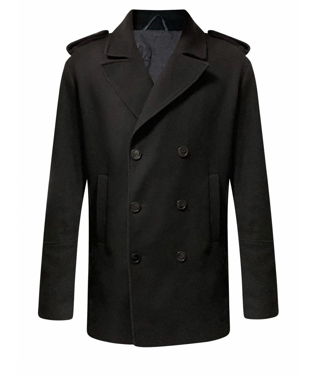 JOHN GALLIANO Черное шерстяное пальто, фото 1