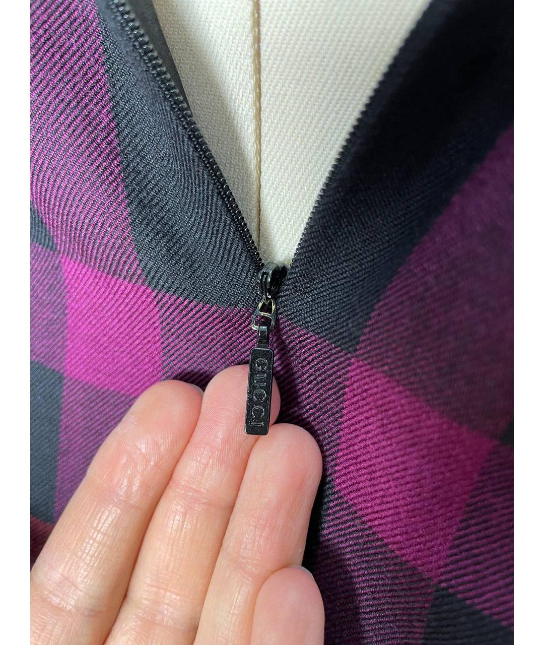 GUCCI Бордовое платье, фото 8