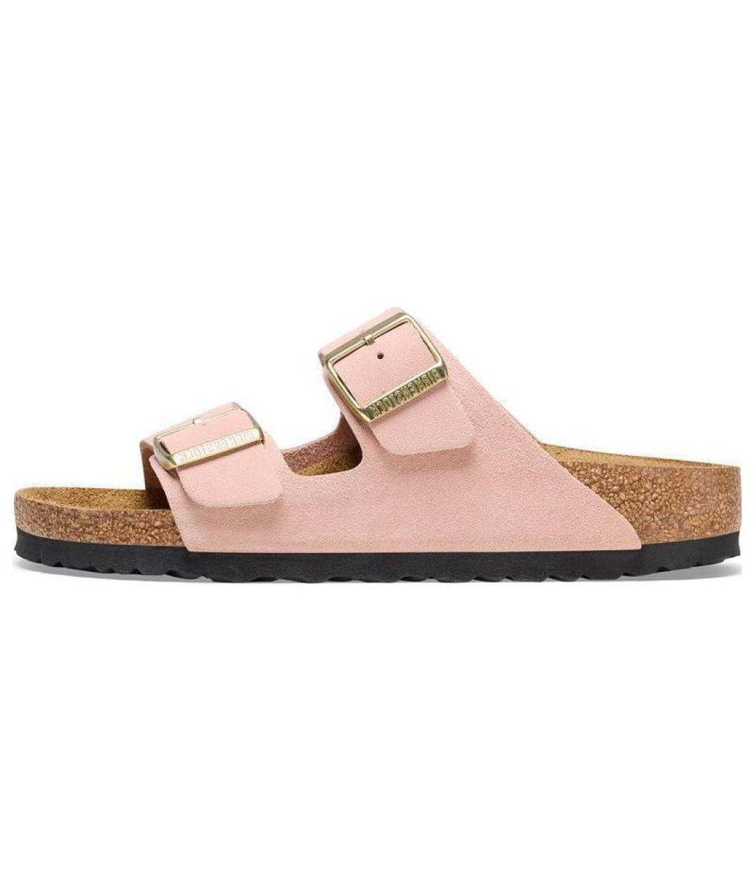 BIRKENSTOCK Розовые замшевые сандалии, фото 5
