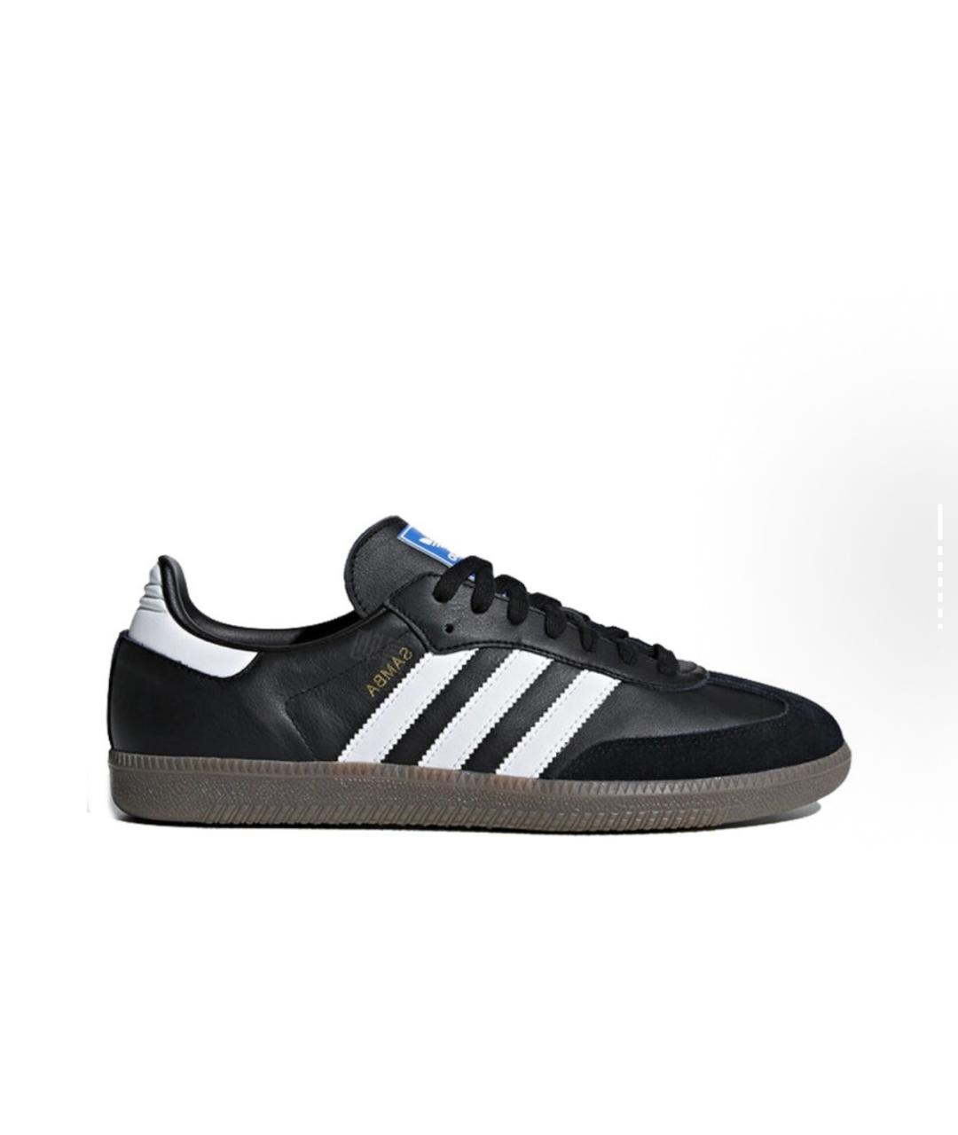 ADIDAS Черные кожаные кеды, фото 9