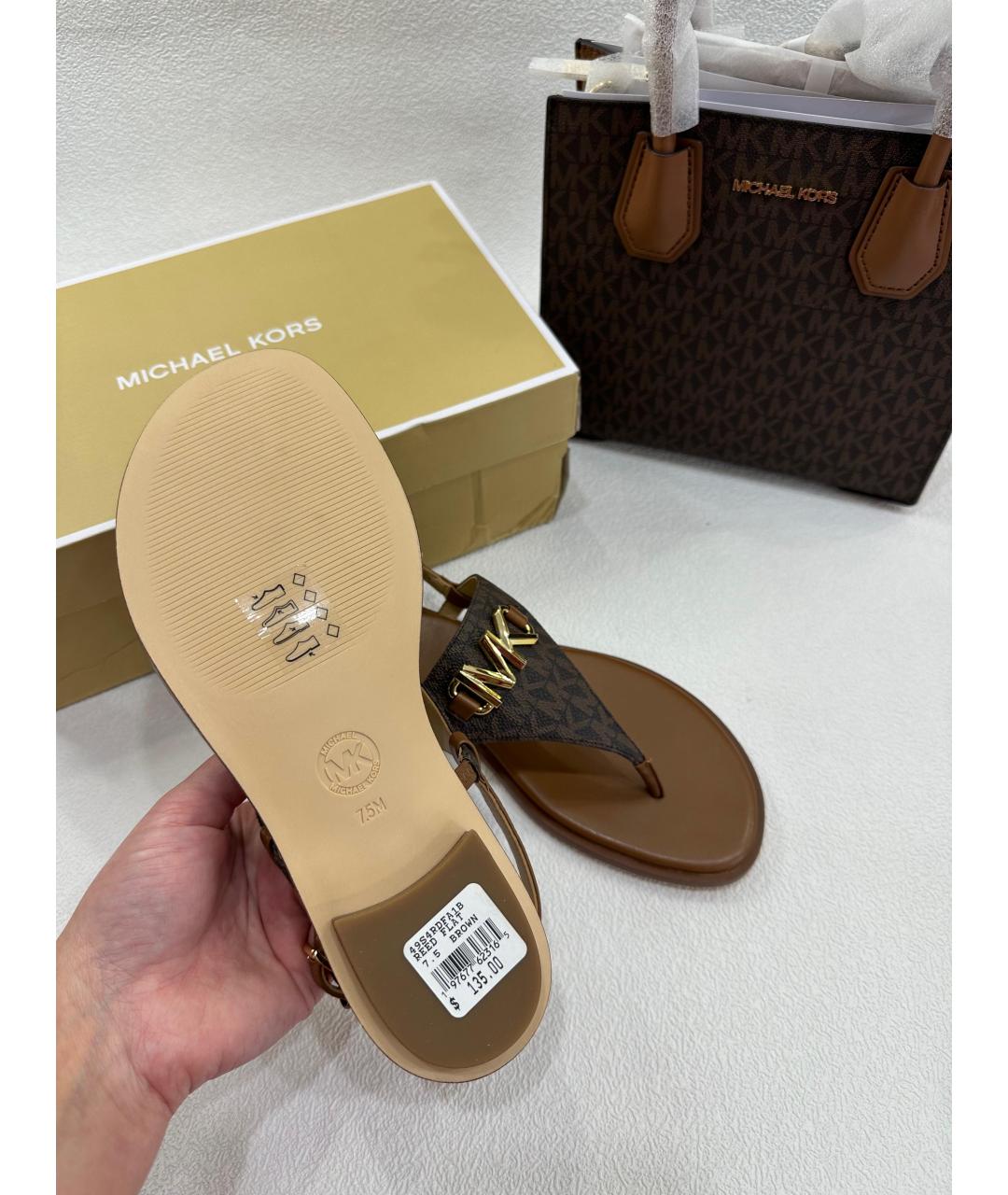 MICHAEL KORS Коричневые сандалии, фото 6