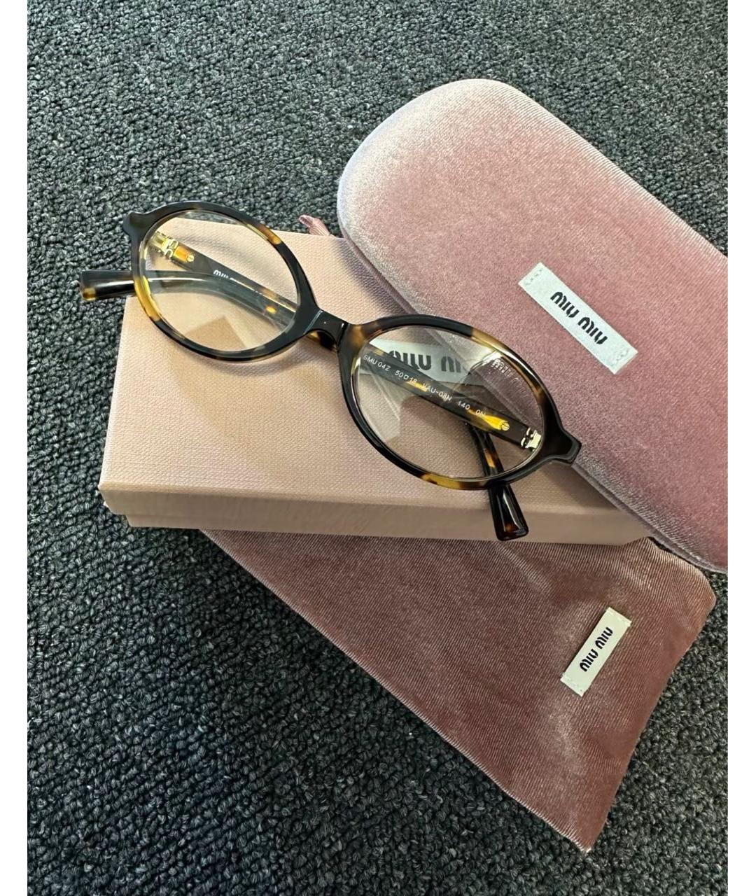 MIU MIU Пластиковые солнцезащитные очки, фото 6