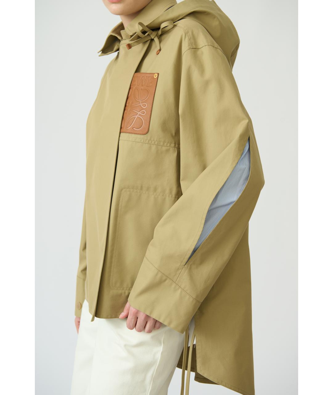 LOEWE Бежевая хлопковая куртка, фото 3