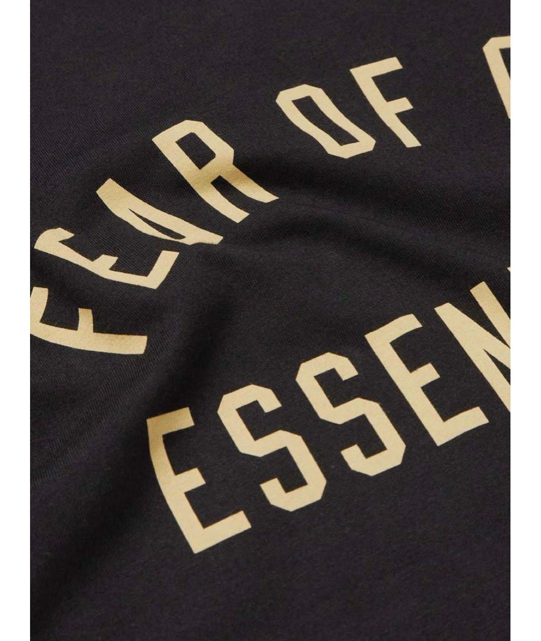 FEAR OF GOD ESSENTIALS Черная хлопковая футболка, фото 6