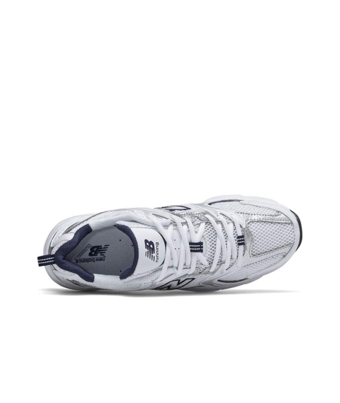 NEW BALANCE Белые текстильные кроссовки, фото 3