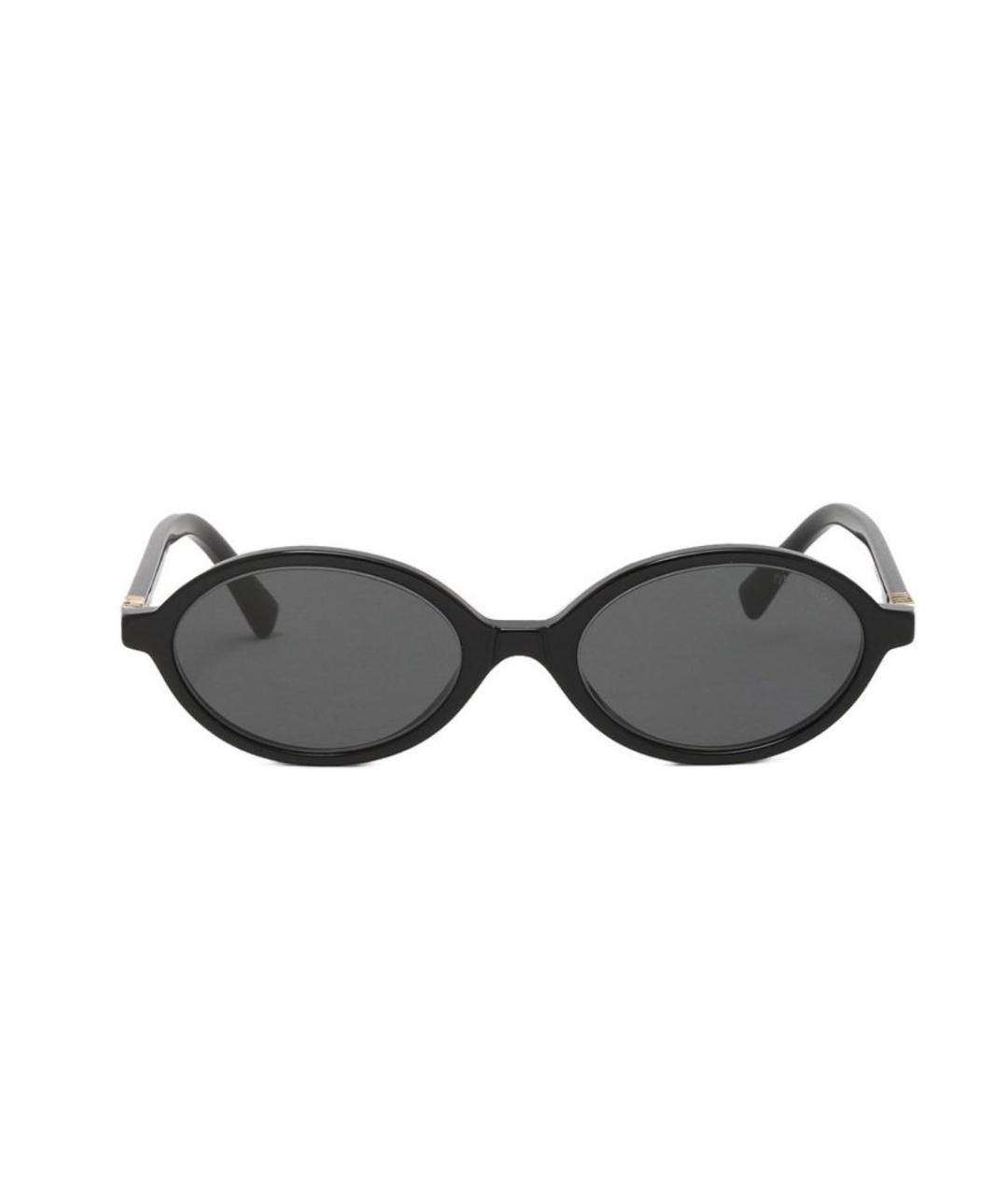 MIU MIU Черные деревянные солнцезащитные очки, фото 9