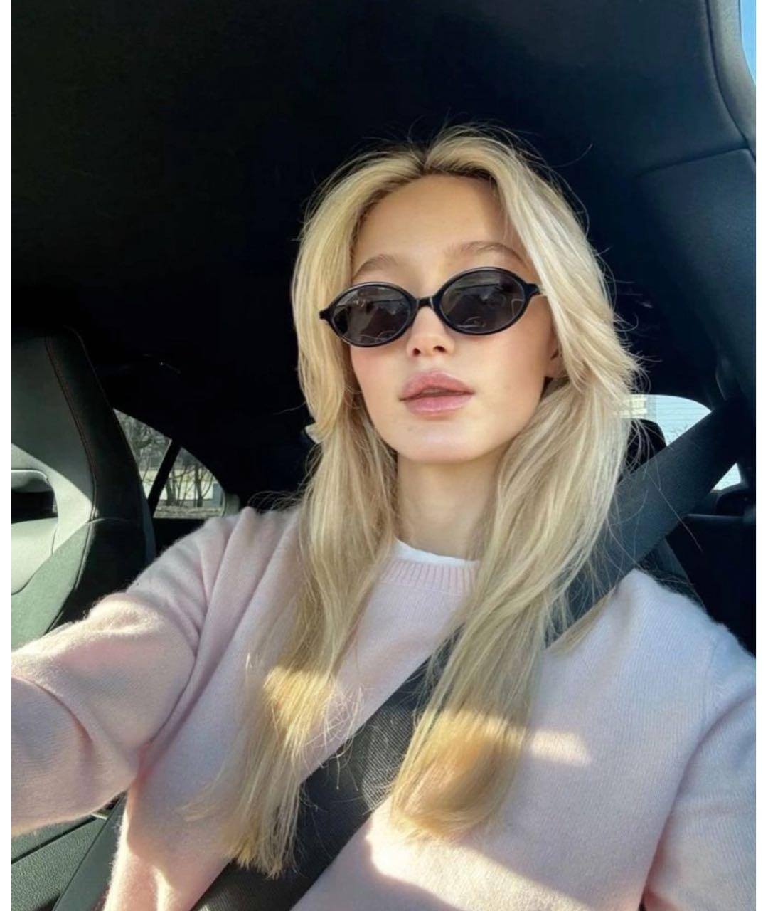 MIU MIU Черные деревянные солнцезащитные очки, фото 5
