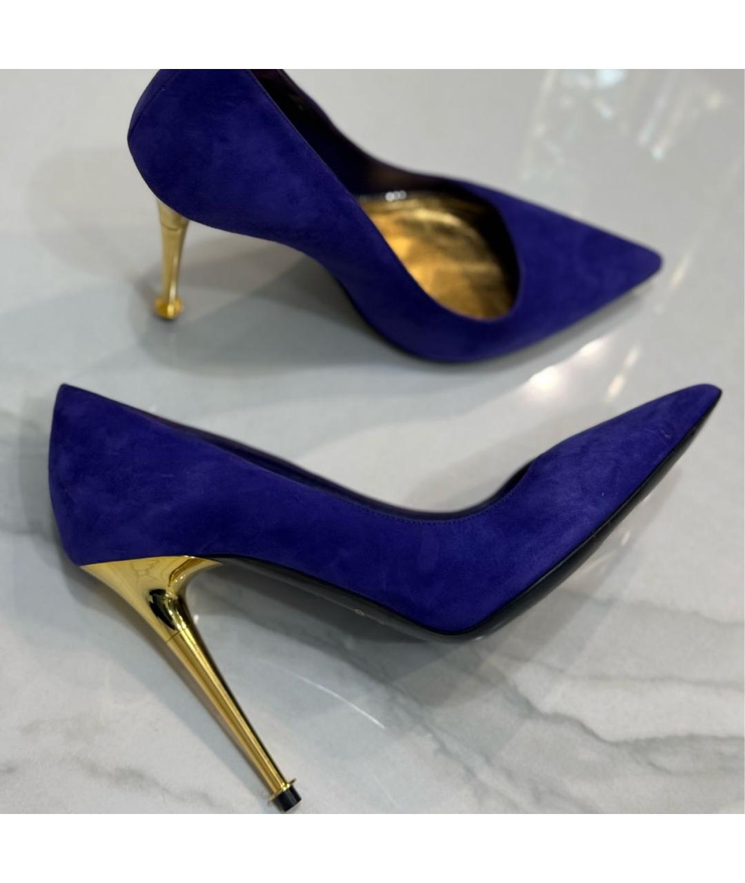 TOM FORD Фиолетовые замшевые туфли, фото 2