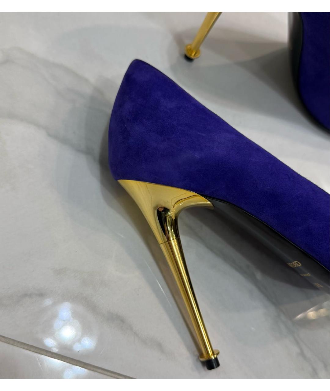 TOM FORD Фиолетовые замшевые туфли, фото 3