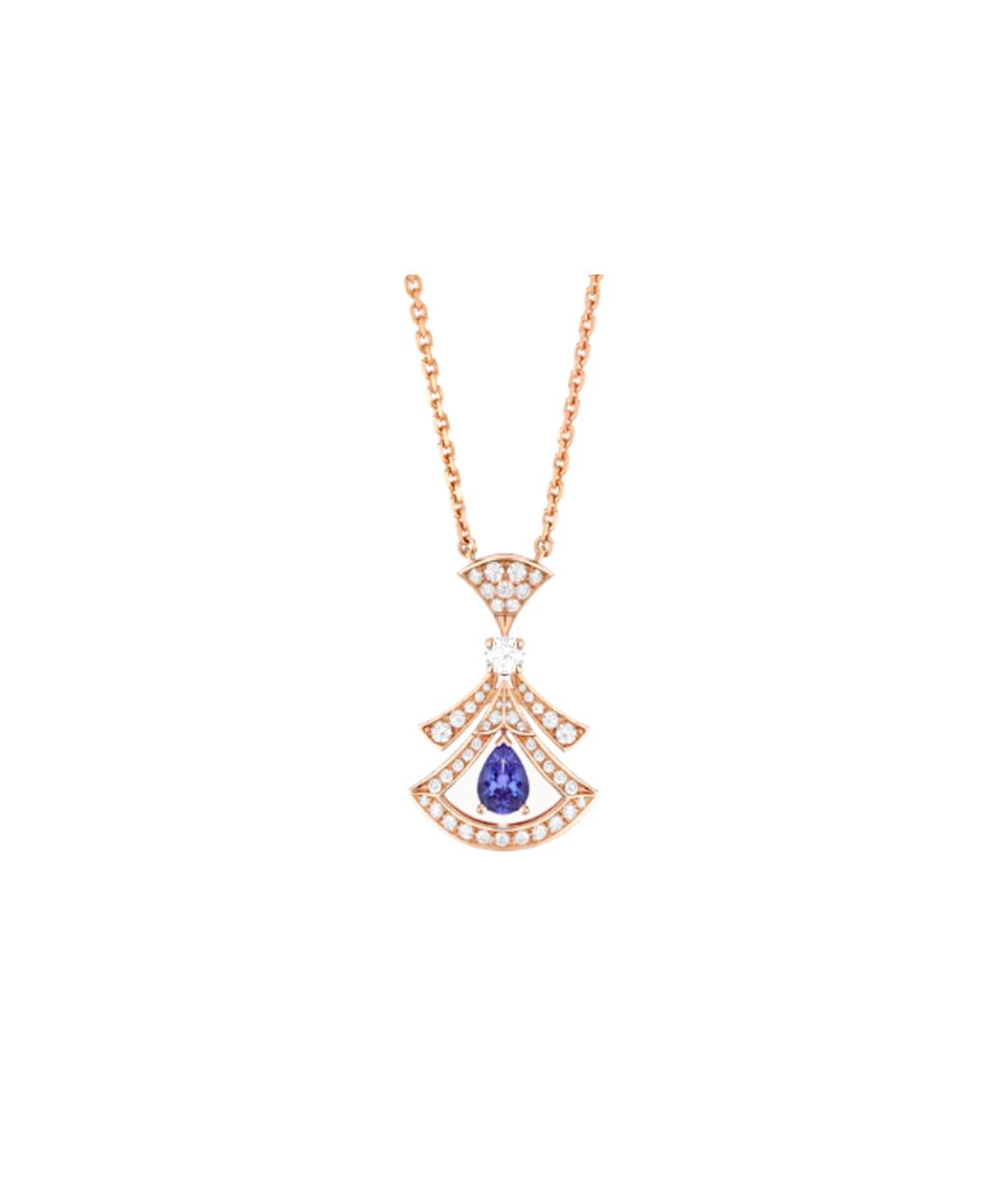BVLGARI Золотая подвеска из розового золота, фото 1