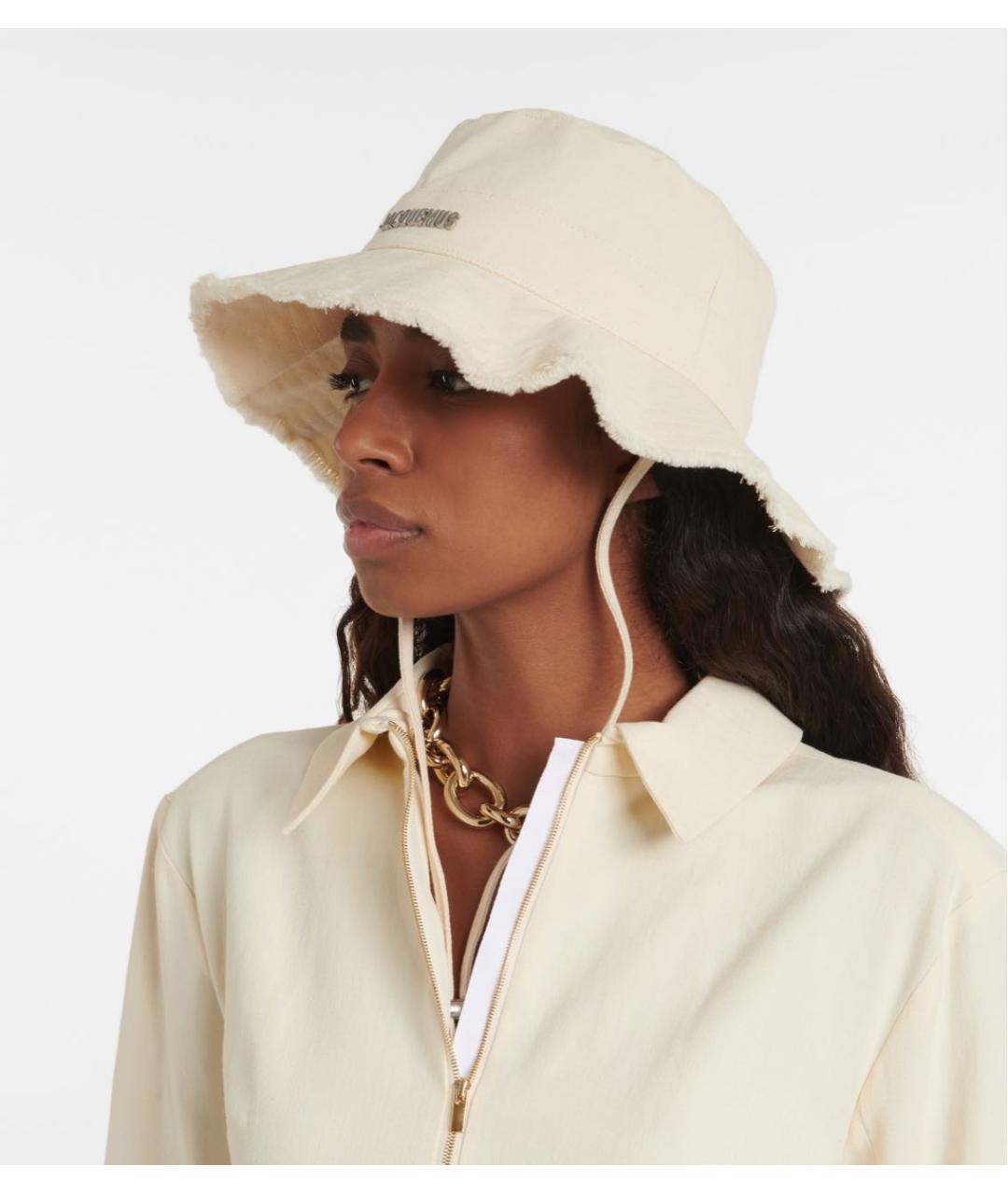 JACQUEMUS Бежевая хлопковая панама, фото 3