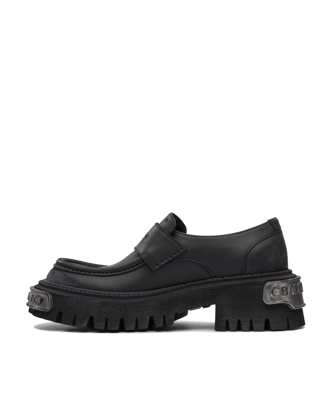 BALENCIAGA Черные кожаные лоферы, фото 3