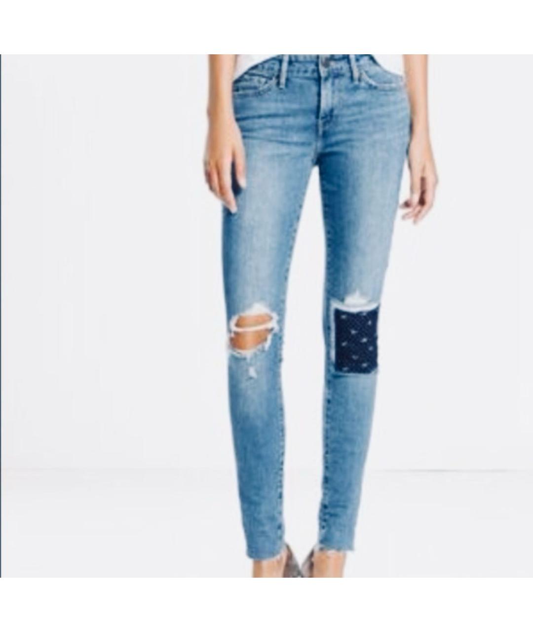 LEVI'S Синие хлопко-эластановые джинсы слим, фото 8