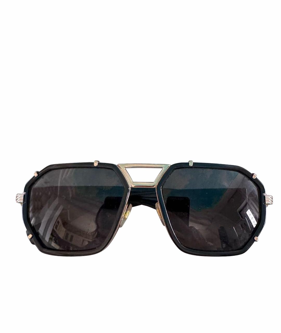 VERSACE Черные пластиковые солнцезащитные очки, фото 1