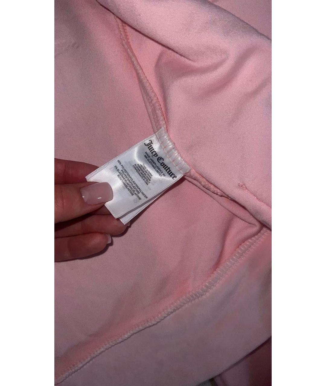 JUICY COUTURE Розовый велюровый спортивные костюмы, фото 6