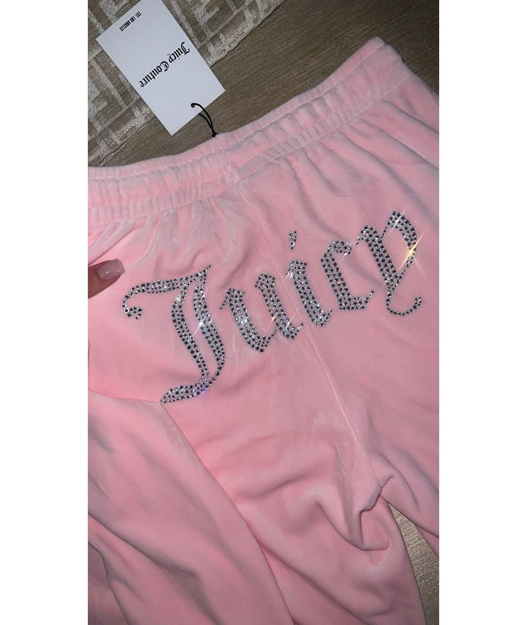 JUICY COUTURE Розовый велюровый спортивные костюмы, фото 4