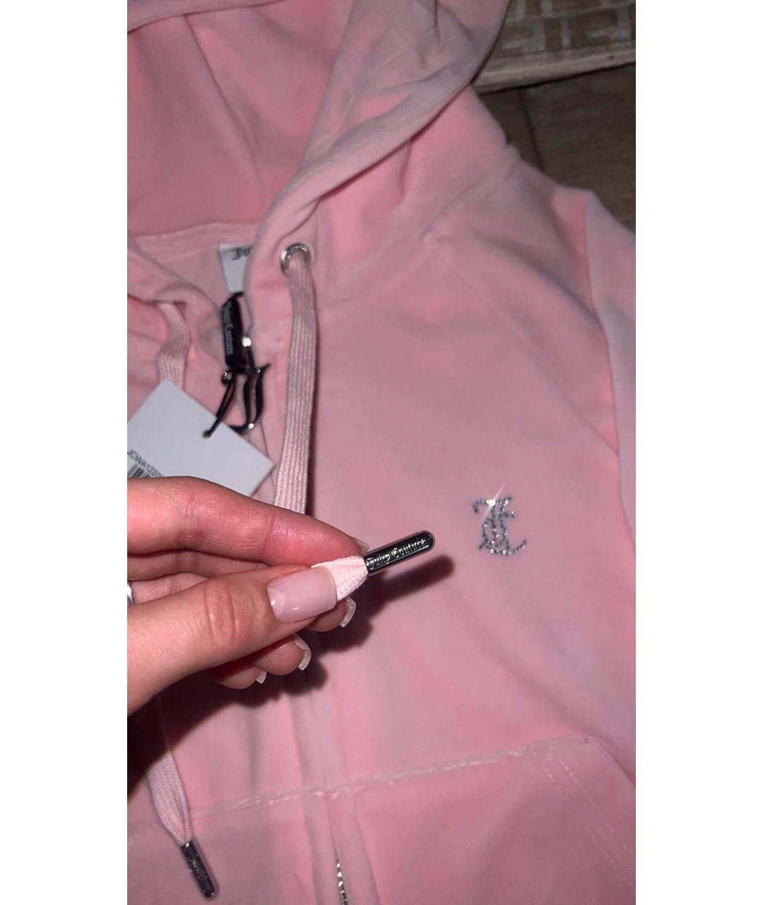 JUICY COUTURE Розовый велюровый спортивные костюмы, фото 6