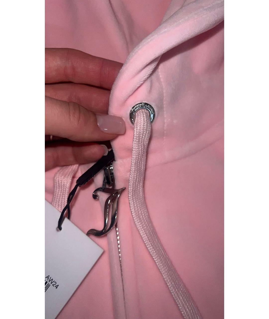 JUICY COUTURE Розовый велюровый спортивные костюмы, фото 5